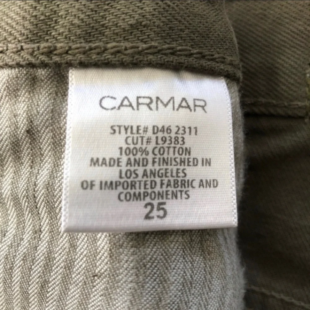 Carmar Olive Beatrice Zip Front Skirt